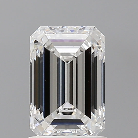 1.60 Carat Emerald Shaped, Ideal Cut, D Color, VVS2 Clarity, IGI Certified Lab Grown Diamond