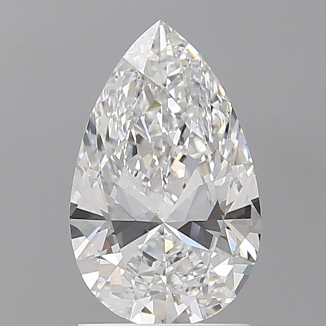 1.56 Carat Pear Shaped, Excellent Cut, D Color, VS1 Clarity, IGI Certified Lab Grown Diamond