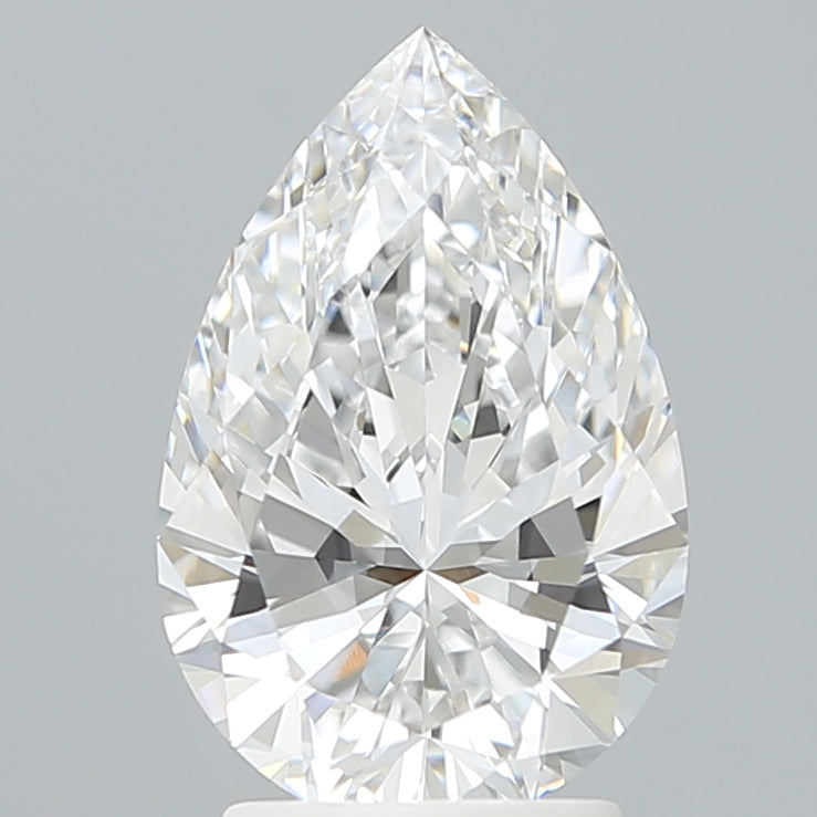 2.59 Carat Pear Shaped, Ideal Cut, E Color, VVS2 Clarity, IGI Certified Lab Grown Diamond