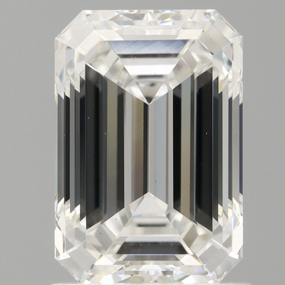 1.54 Carat Emerald Shaped, Ideal Cut, E Color, VS1 Clarity, IGI Certified Lab Grown Diamond