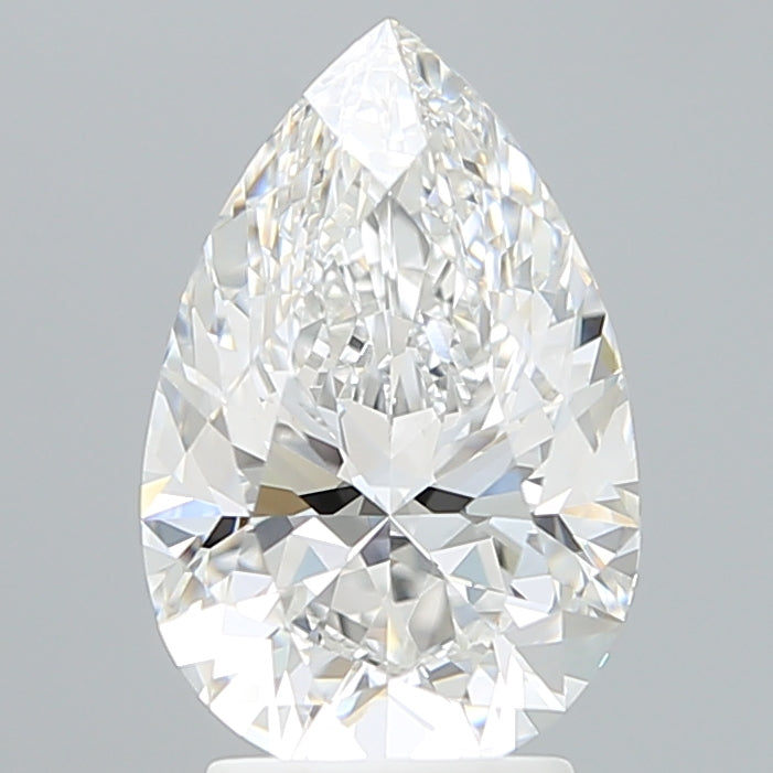 3.06 Carat Pear Shaped, Ideal Cut, E Color, VS1 Clarity, IGI Certified Lab Grown Diamond