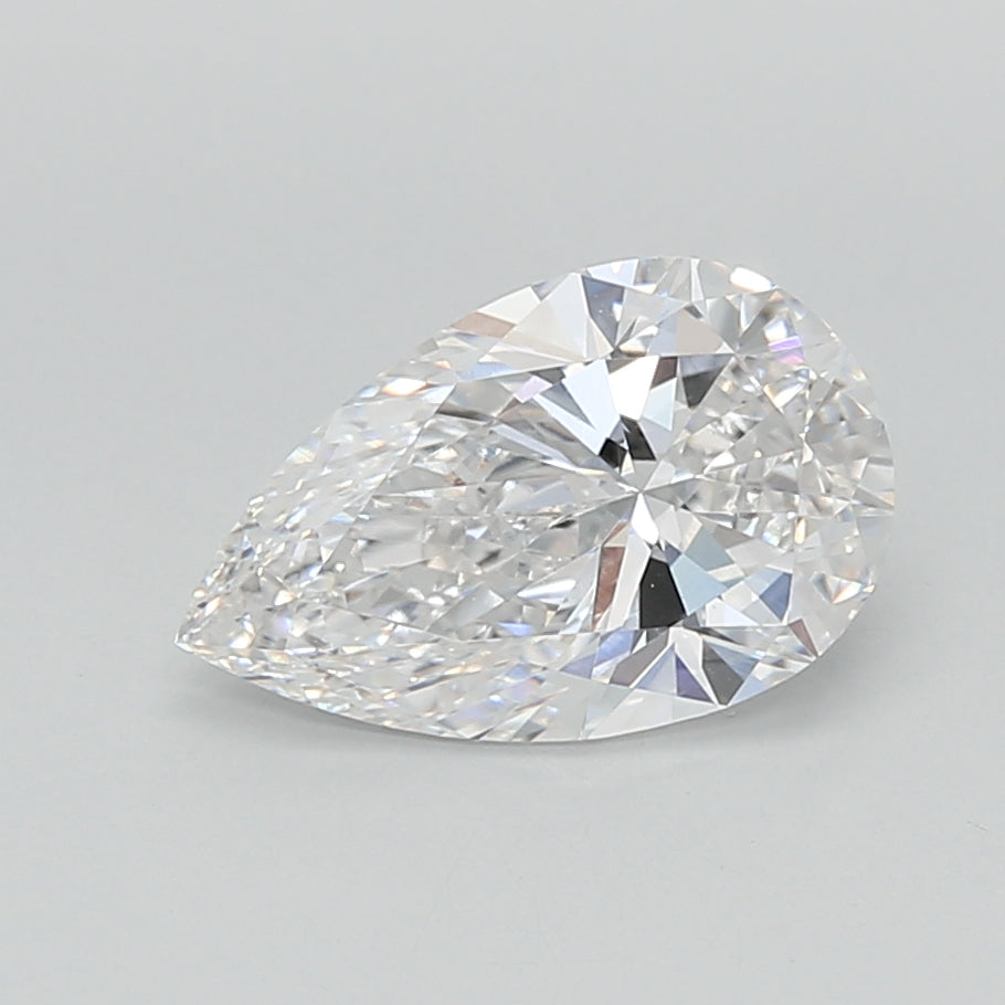 1.55 Carat Pear Shaped, Ideal Cut, E Color, VVS1 Clarity, IGI Certified Lab Grown Diamond