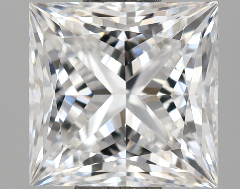 1.11 Carat Princess Shaped, Ideal Cut, D Color, VS1 Clarity, IGI Certified Lab Grown Diamond