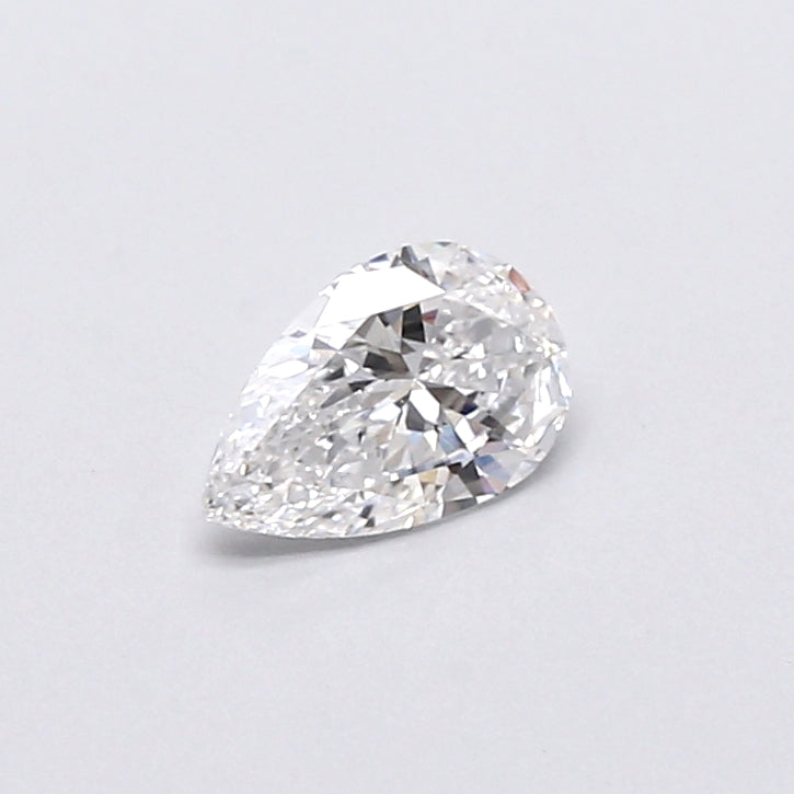 0.38 Carat Pear Shaped, Very Good Cut, D Color, VVS2 Clarity, IGI Certified Lab Grown Diamond