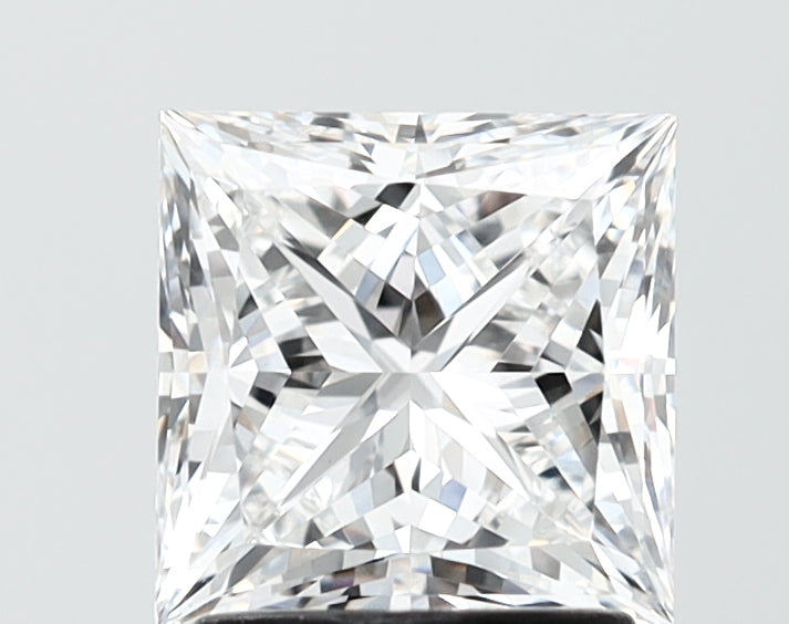 2.03 Carat Princess Shaped, Ideal Cut, D Color, VVS2 Clarity, IGI Certified Lab Grown Diamond