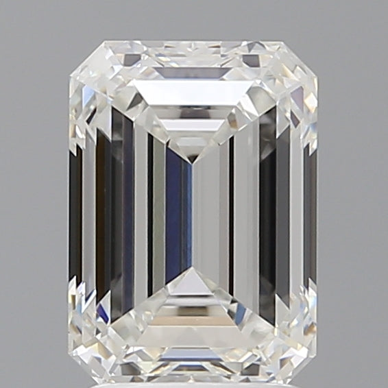 2.47 Carat Emerald Shaped, Ideal Cut, F Color, VVS2 Clarity, IGI Certified Lab Grown Diamond