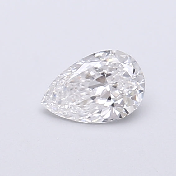 0.37 Carat Pear Shaped, Very Good Cut, D Color, VVS2 Clarity, IGI Certified Lab Grown Diamond