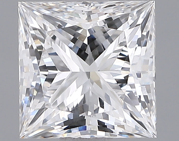 1.91 Carat Princess Shaped, Ideal Cut, D Color, VS1 Clarity, IGI Certified Lab Grown Diamond