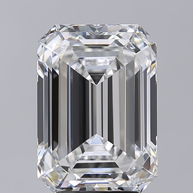 5.02 Carat Emerald Shaped, Very Good Cut, E Color, VVS2 Clarity, IGI Certified Lab Grown Diamond