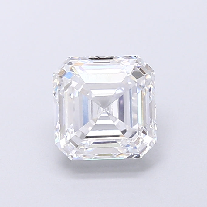 1.61 Carat Asscher Shaped, Very Good Cut, D Color, VS1 Clarity, IGI Certified Lab Grown Diamond