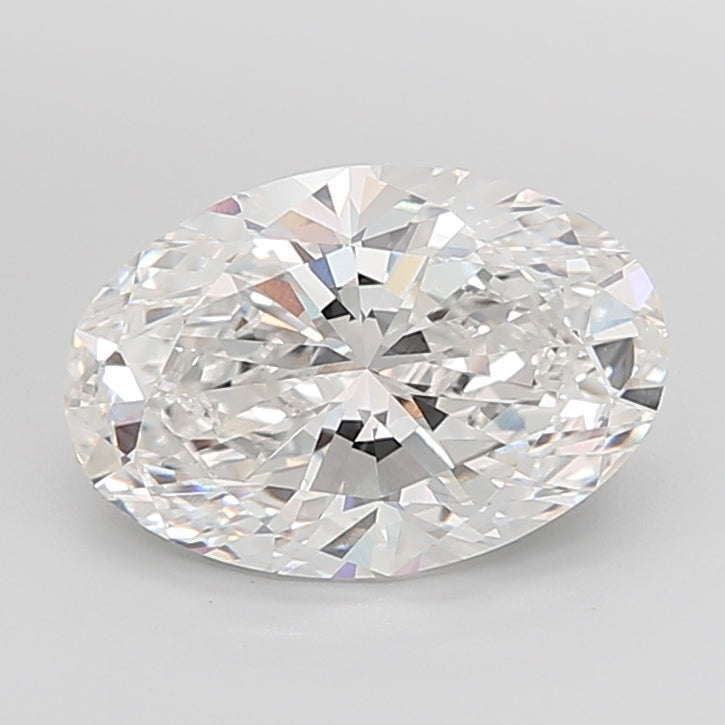 6.07 Carat Oval Shaped, Ideal Cut, E Color, VVS2 Clarity, IGI Certified Lab Grown Diamond