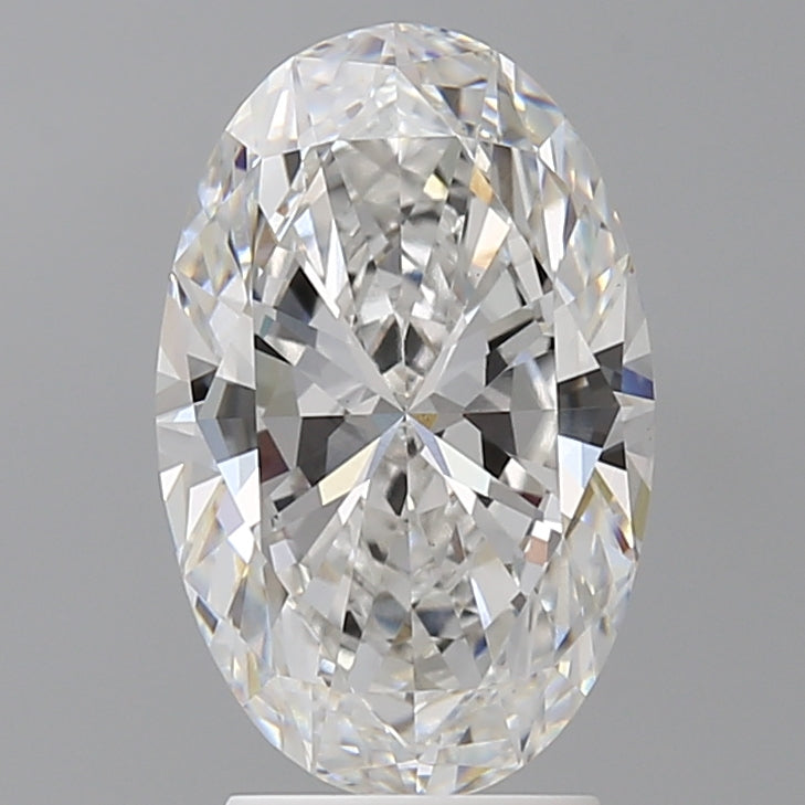 3.09 Carat Oval Shaped, Ideal Cut, E Color, VVS2 Clarity, IGI Certified Lab Grown Diamond