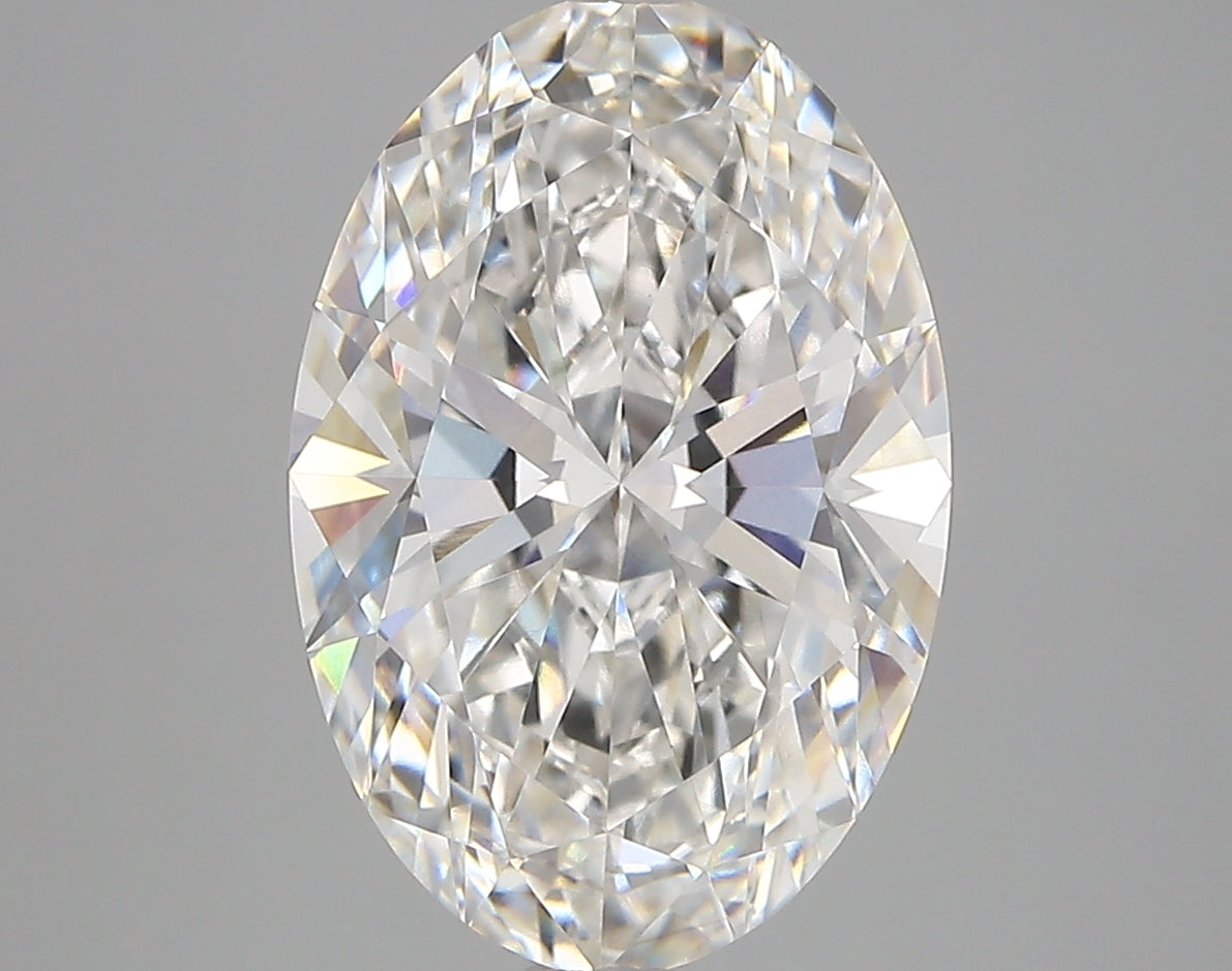 4.25 Carat Oval Shaped, Very Good Cut, F Color, VVS2 Clarity, IGI Certified Lab Grown Diamond