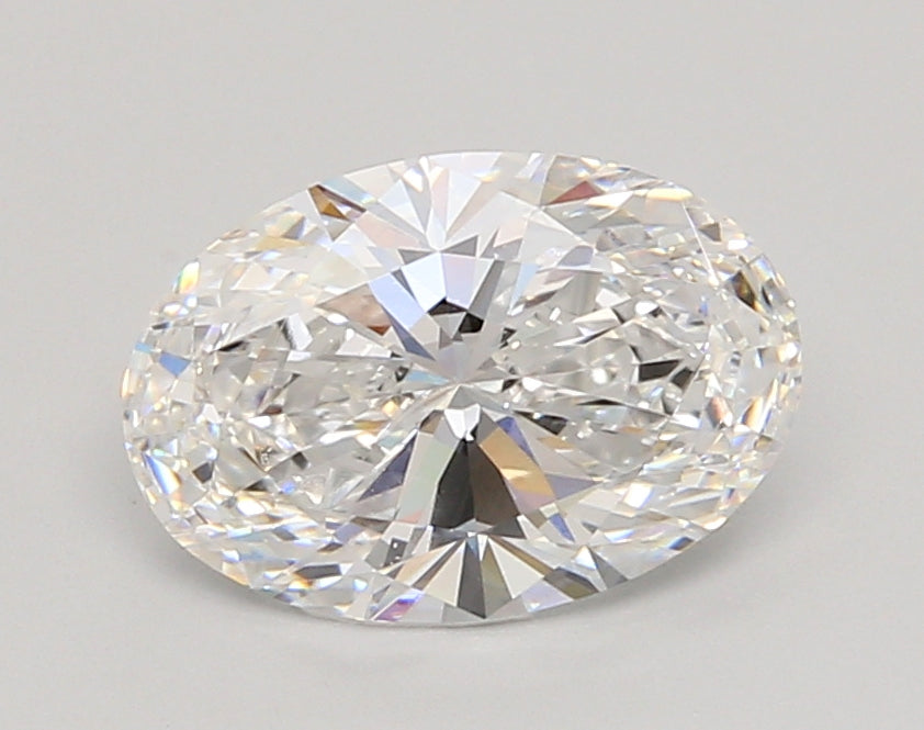 2.05 Carat Oval Shaped, Ideal Cut, D Color, VVS1 Clarity, IGI Certified Lab Grown Diamond