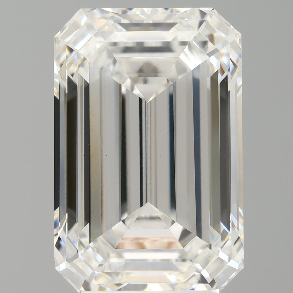 5.07 Carat Emerald Shaped, Ideal Cut, F Color, VVS2 Clarity, IGI Certified Lab Grown Diamond