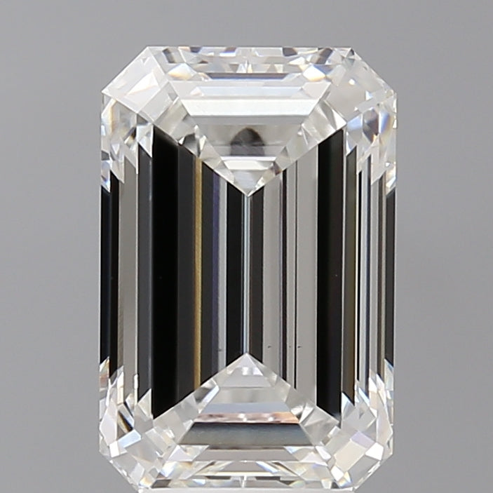 4.08 Carat Emerald Shaped, Ideal Cut, E Color, VS1 Clarity, IGI Certified Lab Grown Diamond