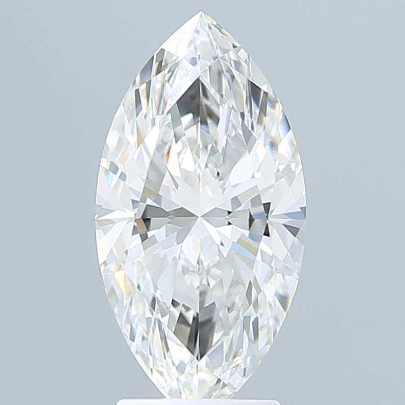 3.10 Carat Marquise Shaped, Ideal Cut, F Color, VVS2 Clarity, IGI Certified Lab Grown Diamond