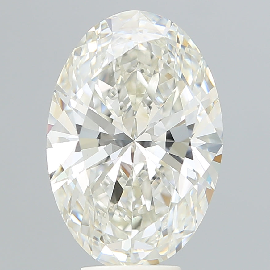 6.07 Carat Oval Shaped, Ideal Cut, G Color, VVS2 Clarity, IGI Certified Lab Grown Diamond