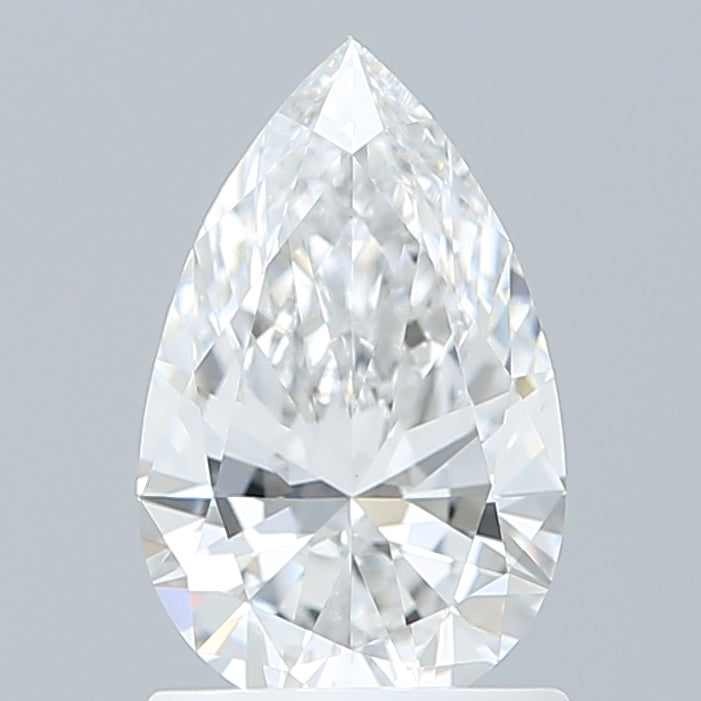 1.16 Carat Pear Shaped, Ideal Cut, D Color, VVS2 Clarity, IGI Certified Lab Grown Diamond