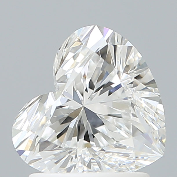 1.57 Carat Heart Shaped, Excellent Cut, E Color, VVS2 Clarity, IGI Certified Lab Grown Diamond