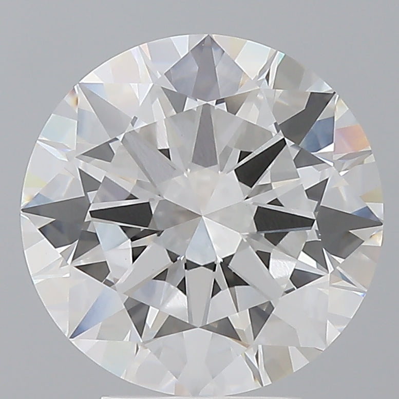 4.53 Carat Round Shaped, Excellent Cut, F Color, VVS2 Clarity, IGI Certified Lab Grown Diamond