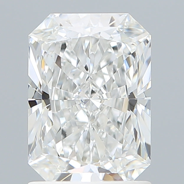 1.54 Carat Radiant Shaped, Ideal Cut, E Color, IF Clarity, IGI Certified Lab Grown Diamond