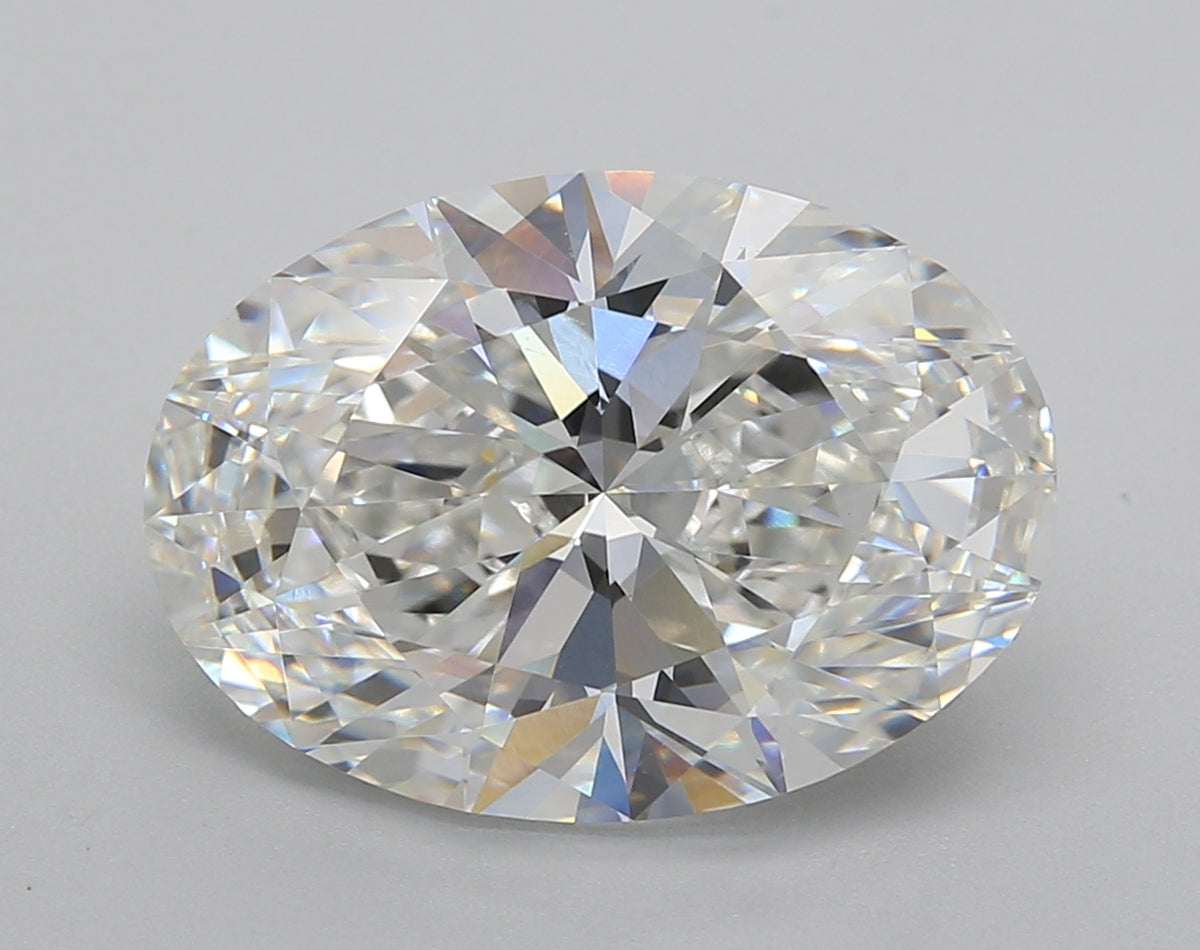 6.01 Carat Oval Shaped, Excellent Cut, F Color, VVS2 Clarity, IGI Certified Lab Grown Diamond