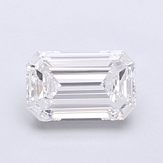 0.77 Carat Emerald Shaped, Very Good Cut, D Color, VVS2 Clarity, IGI Certified Lab Grown Diamond
