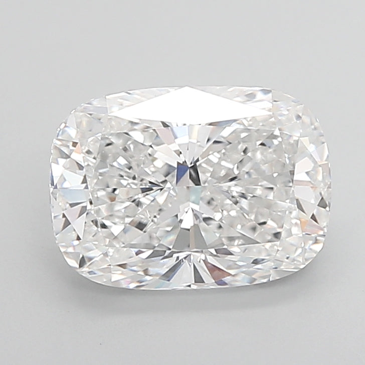 3.09 Carat Cushion Shaped, Ideal Cut, D Color, VVS2 Clarity, IGI Certified Lab Grown Diamond