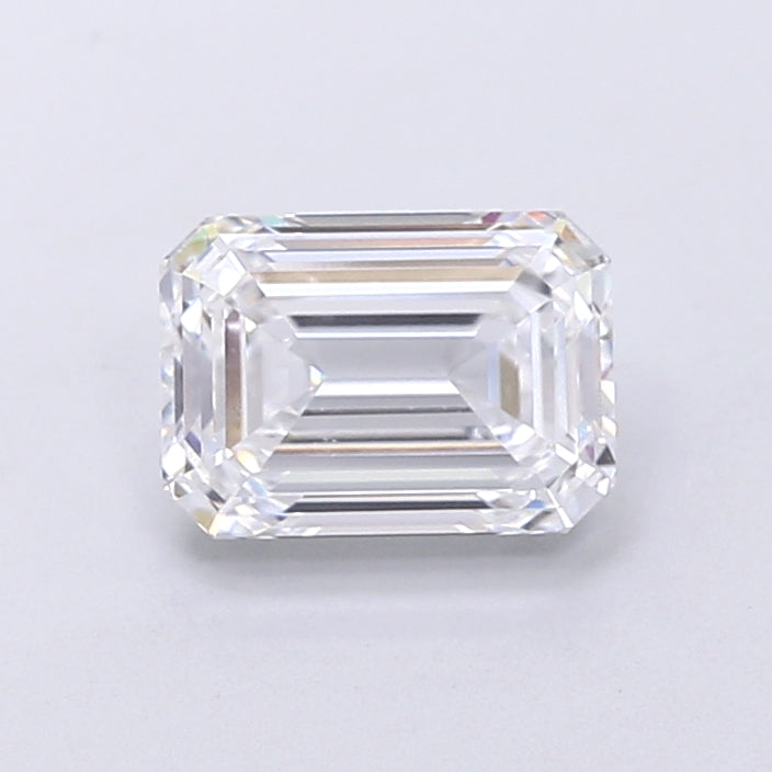 1.58 Carat Emerald Shaped, Very Good Cut, D Color, VS1 Clarity, IGI Certified Lab Grown Diamond