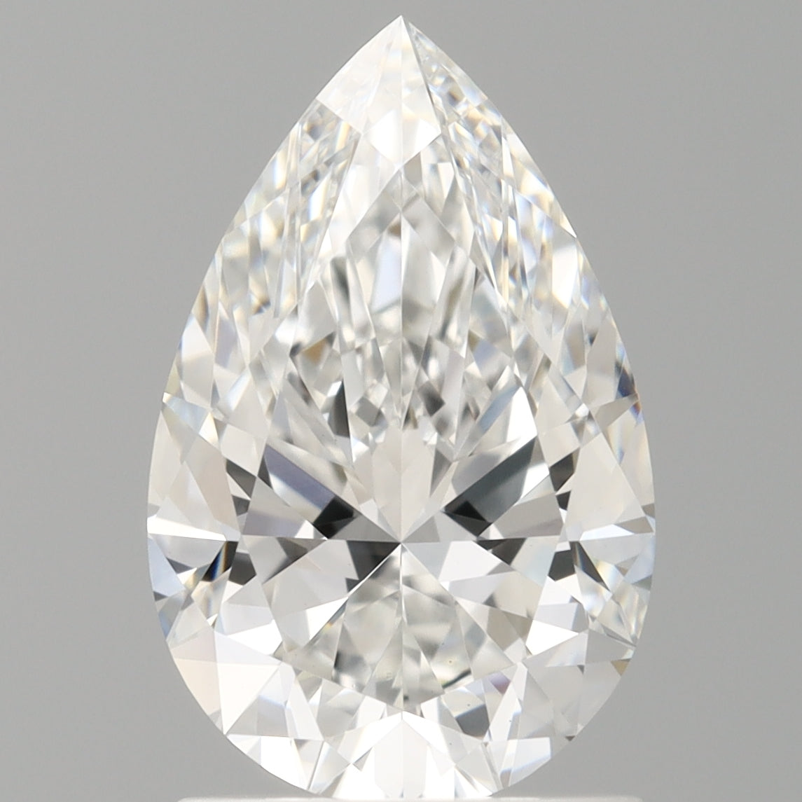 1.54 Carat Pear Shaped, Ideal Cut, D Color, VS1 Clarity, IGI Certified Lab Grown Diamond