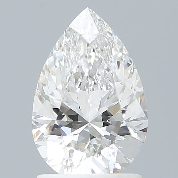 1.53 Carat Pear Shaped, Ideal Cut, D Color, VVS1 Clarity, IGI Certified Lab Grown Diamond