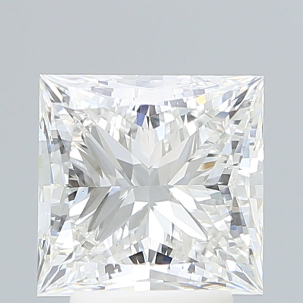 3.46 Carat Princess Shaped, Ideal Cut, F Color, VS1 Clarity, IGI Certified Lab Grown Diamond