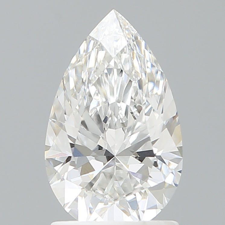 1.58 Carat Pear Shaped, Ideal Cut, E Color, VVS1 Clarity, IGI Certified Lab Grown Diamond