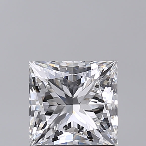 1.21 Carat Princess Shaped, Excellent Cut, E Color, VS1 Clarity, IGI Certified Lab Grown Diamond