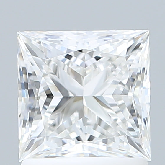 1.52 Carat Princess Shaped, Ideal Cut, E Color, VVS1 Clarity, IGI Certified Lab Grown Diamond