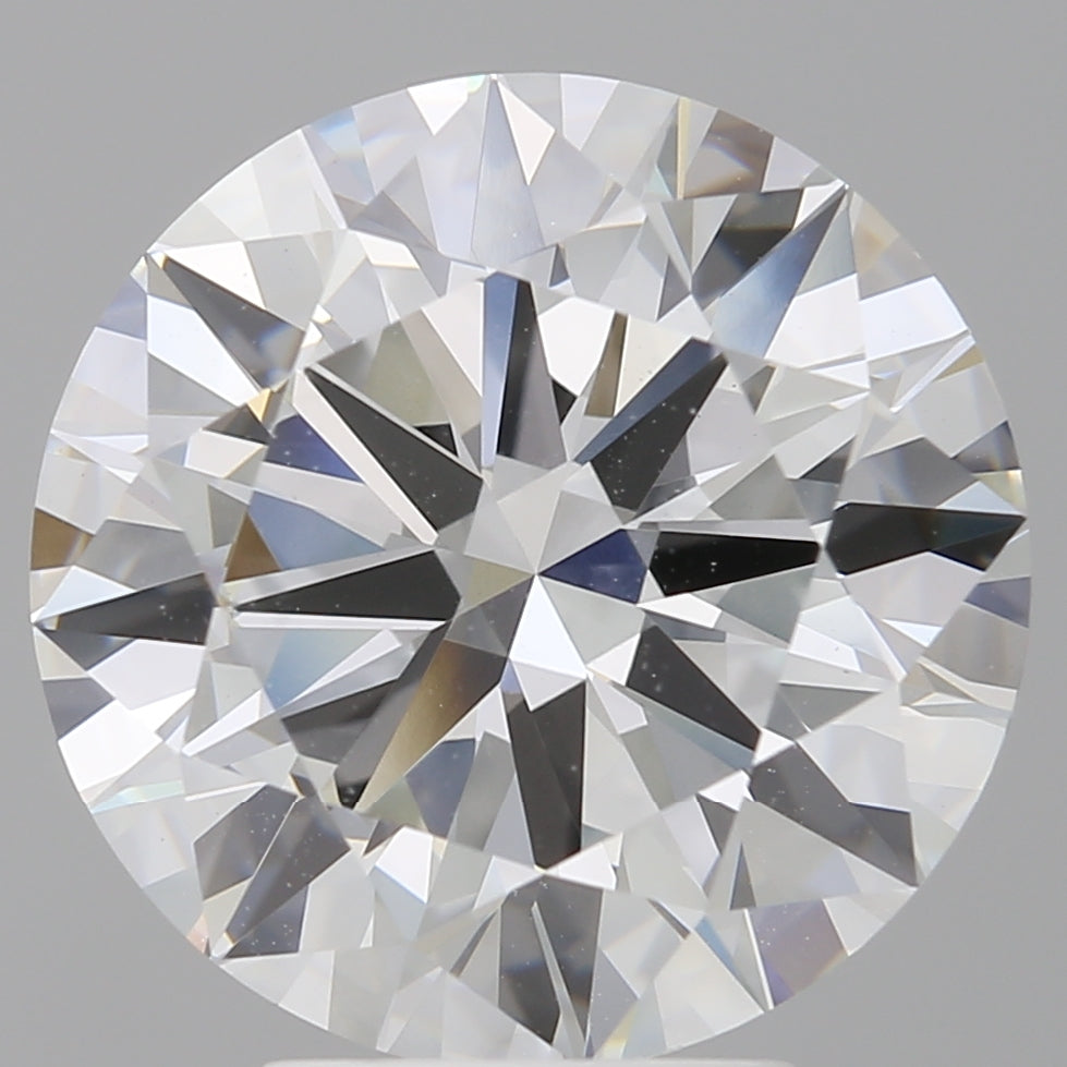 5.04 Carat Round Shaped, Ideal Cut, F Color, VVS2 Clarity, IGI Certified Lab Grown Diamond