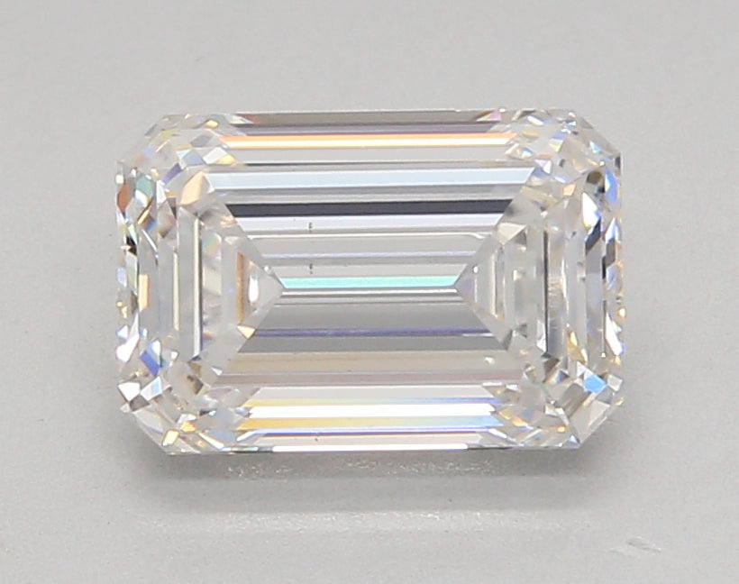 2.53 Carat Emerald Shaped, Ideal Cut, G Color, VS1 Clarity, IGI Certified Lab Grown Diamond