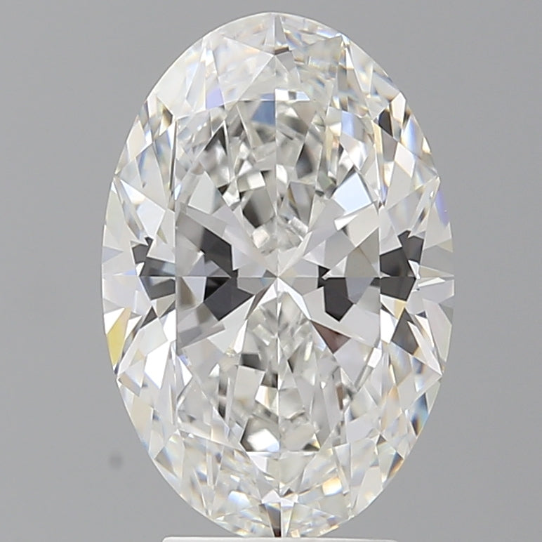 4.10 Carat Oval Shaped, Ideal Cut, E Color, VVS2 Clarity, IGI Certified Lab Grown Diamond
