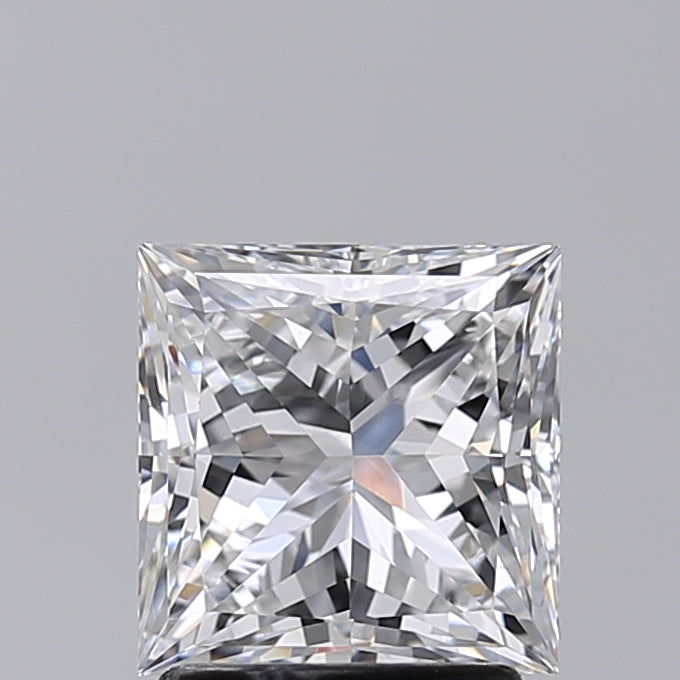 2.01 Carat Princess Shaped, Excellent Cut, E Color, VVS2 Clarity, IGI Certified Lab Grown Diamond