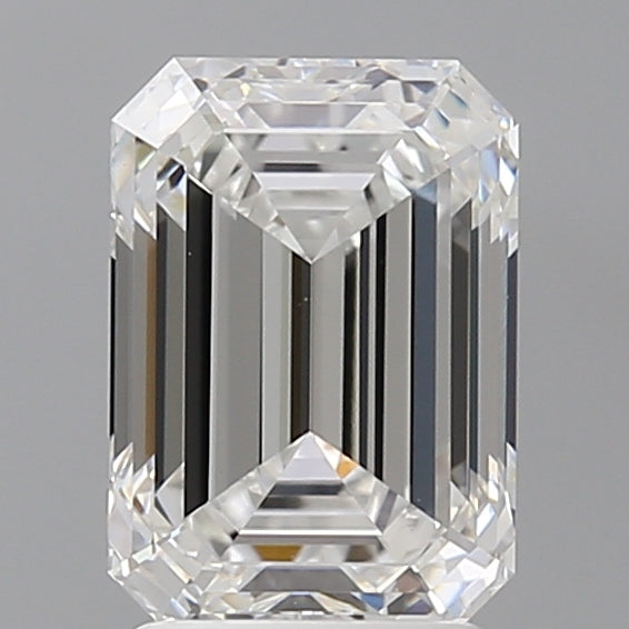2.57 Carat Emerald Shaped, Ideal Cut, E Color, VVS2 Clarity, IGI Certified Lab Grown Diamond