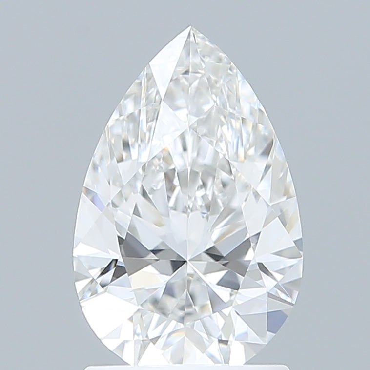 1.60 Carat Pear Shaped, Ideal Cut, D Color, VVS1 Clarity, IGI Certified Lab Grown Diamond