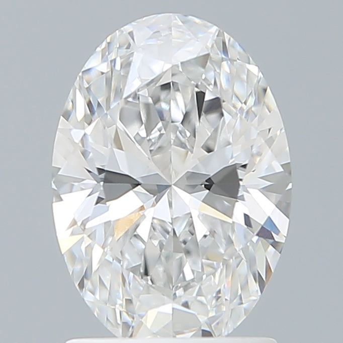 1.60 Carat Oval Shaped, Ideal Cut, D Color, VVS2 Clarity, IGI Certified Lab Grown Diamond