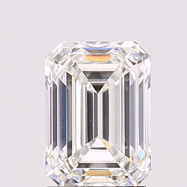 2.10 Carat Emerald Shaped, Ideal Cut, E Color, VVS2 Clarity, IGI Certified Lab Grown Diamond