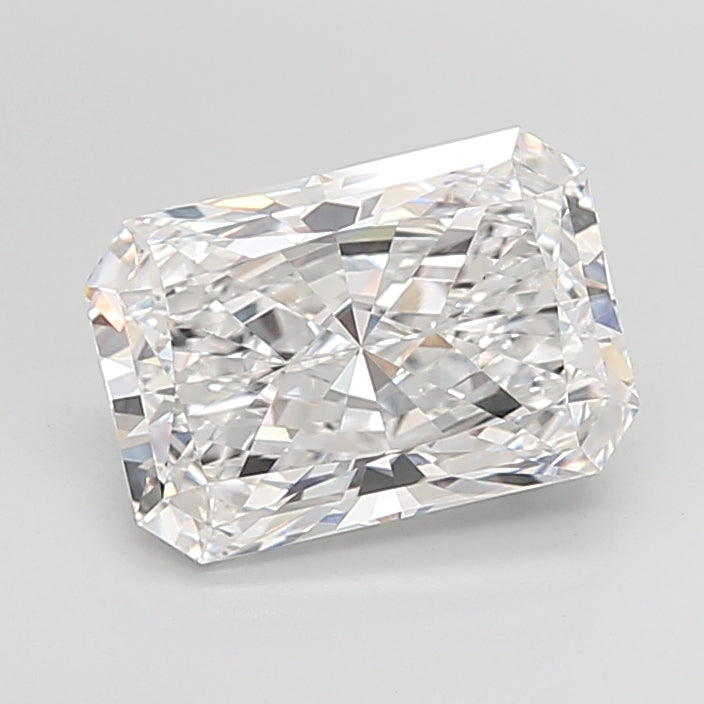 4.04 Carat Radiant Shaped, Ideal Cut, E Color, VVS2 Clarity, IGI Certified Lab Grown Diamond