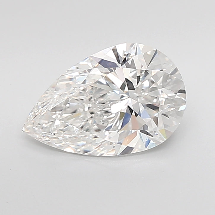 3.06 Carat Pear Shaped, Ideal Cut, E Color, VVS2 Clarity, IGI Certified Lab Grown Diamond