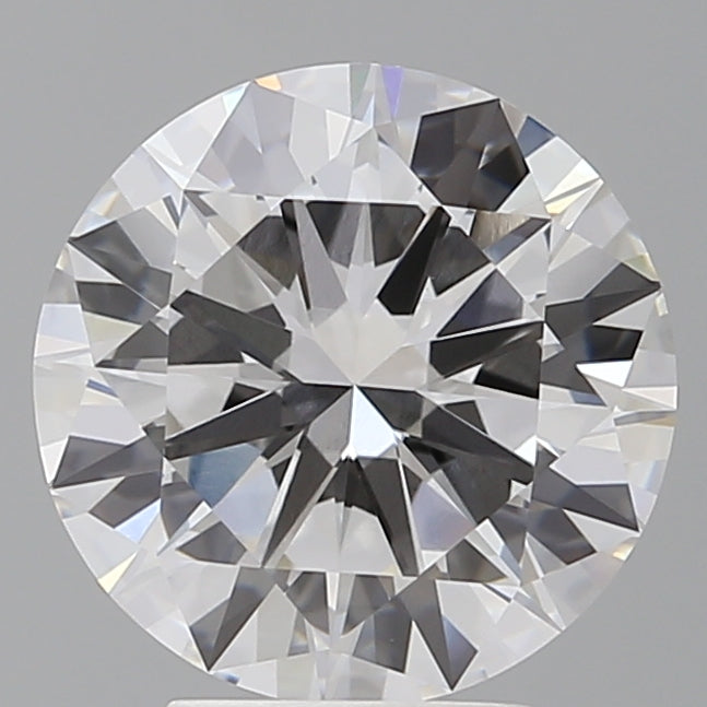 4.02 Carat Round Shaped, Excellent Cut, E Color, VVS2 Clarity, IGI Certified Lab Grown Diamond