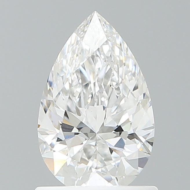 1.05 Carat Pear Shaped, Ideal Cut, D Color, VVS2 Clarity, IGI Certified Lab Grown Diamond