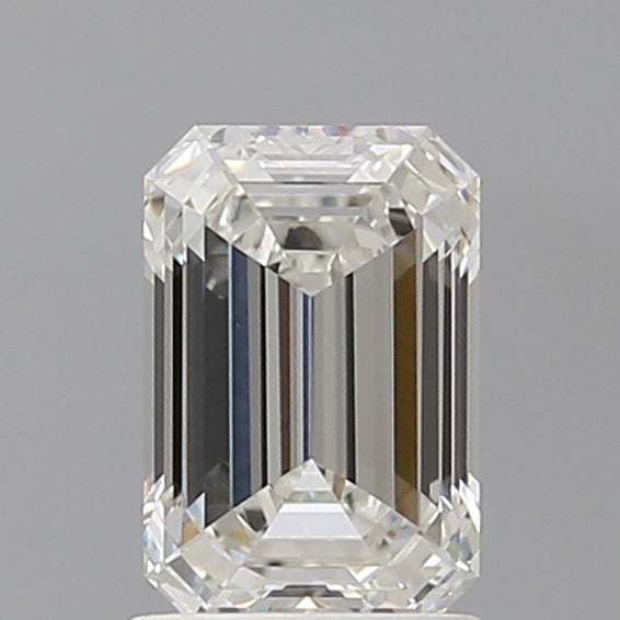 1.52 Carat Emerald Shaped, Ideal Cut, F Color, VVS2 Clarity, IGI Certified Lab Grown Diamond
