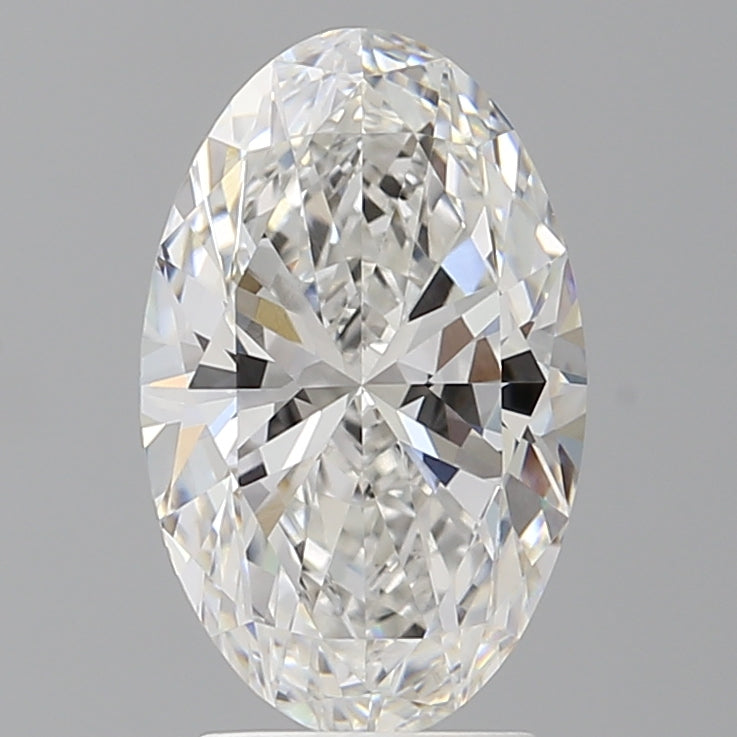 3.07 Carat Oval Shaped, Ideal Cut, F Color, VVS2 Clarity, IGI Certified Lab Grown Diamond